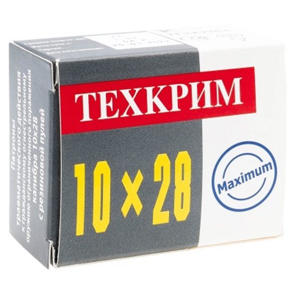 Патрон травмат. кал.10х28 Техкрим" max. - 20 шт."