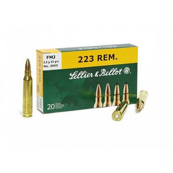 Патрон S.B.кал.223 REM FMJ 3,6гр. - 20 шт.