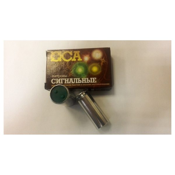 Патрон сигнальный зеленый кал.18х45 - 1шт.