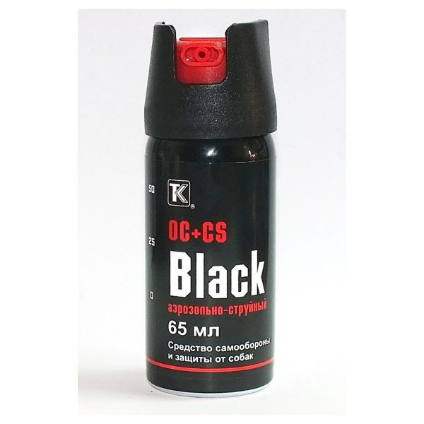 Средство самообороны Black аэрозольно-струйн 65 мл
