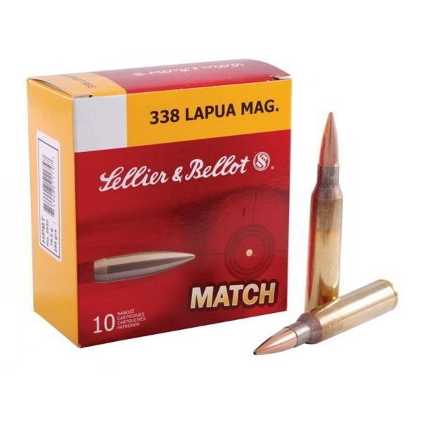 Патрон S.B.кал.338 Lapua Mag HPBT 16,2гр. - 10 шт.