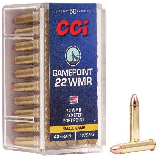 CCI Ammunition .22WMR Gamepoint JSP 2,59 -50шт.