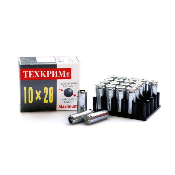 Патрон травмат. кал.10х28 Техкрим max.1гр - 20 шт.