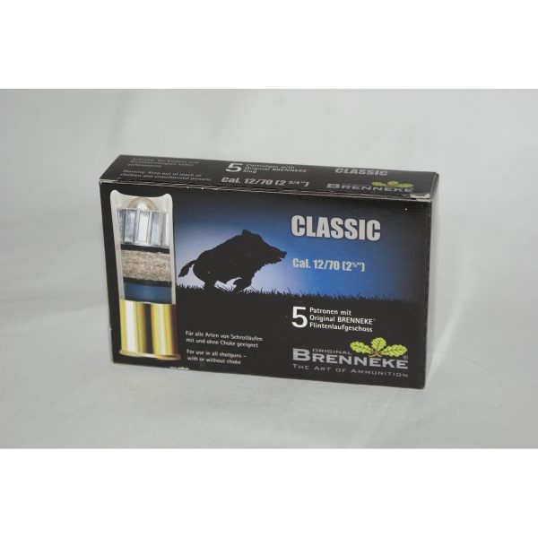 Патрон Brenneke Classic кал.12 пуля 31,5гр.- 5шт.