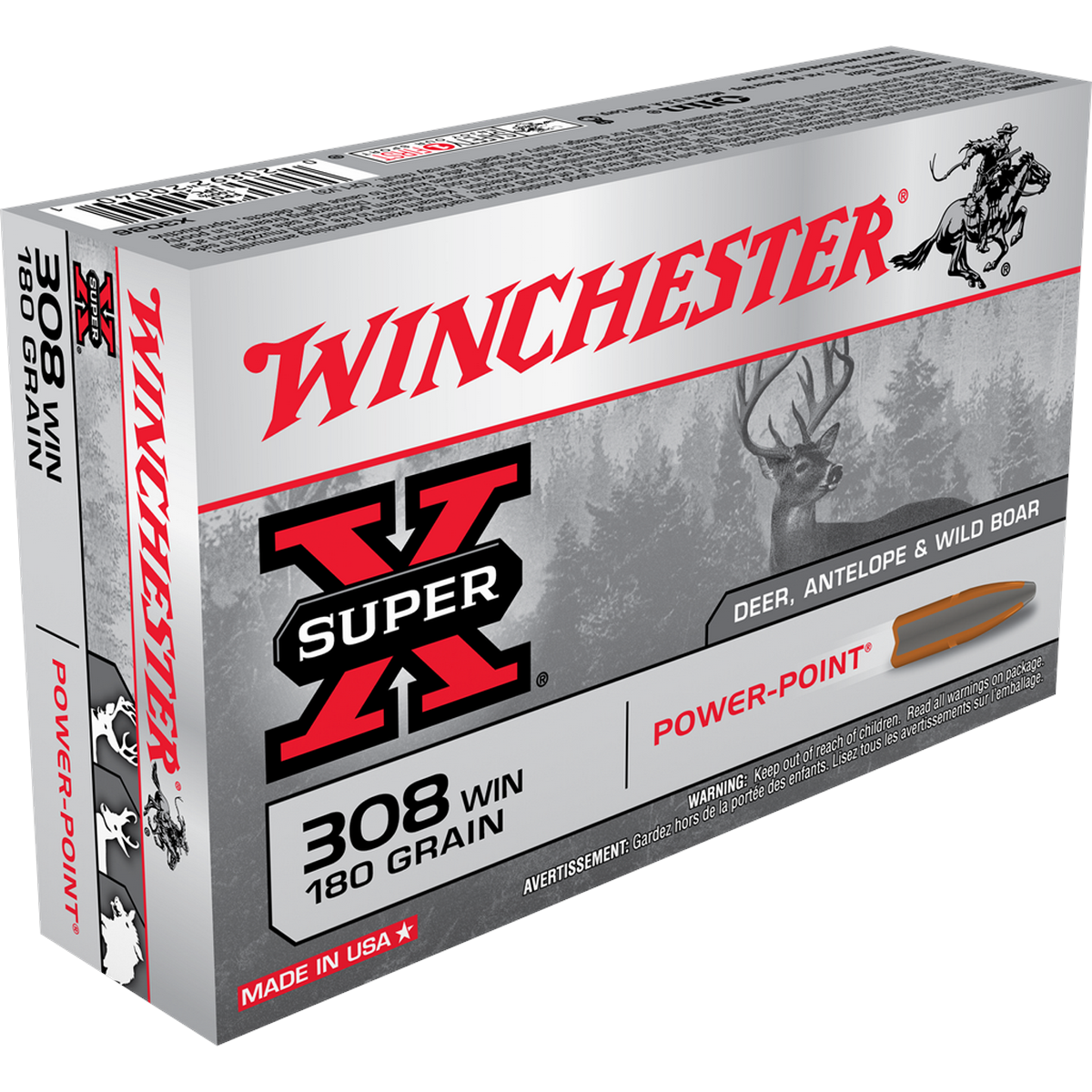 Патрон Winchester кал.308Win Super X Point-20шт. 