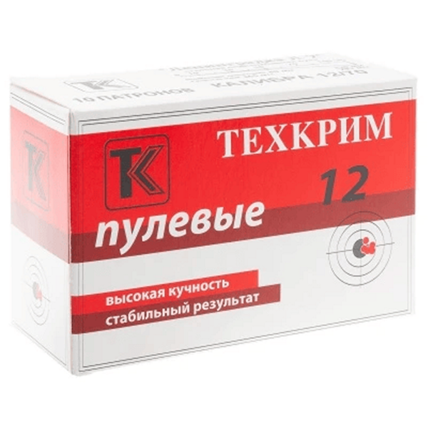 Патрон ТК кал.12 пуля Ленинградка Л-2" - 10 шт."