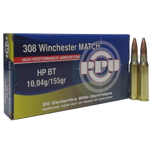 Патрон PPU кал.308Win Match HPBT 10,04g - 20 шт.