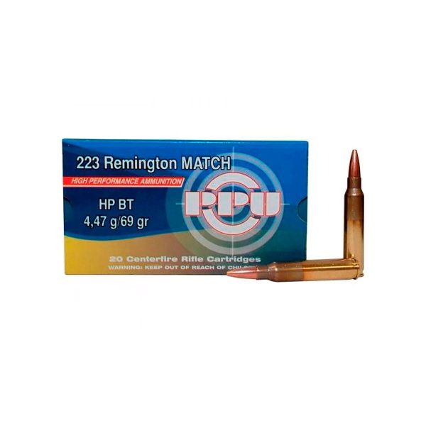 Патрон PPU кал.223Rem HP BT Match 4,47g - 20 шт.