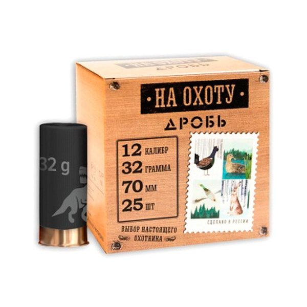 Патрон Grand Patron кал.12 №3 На охоту - 25 шт."