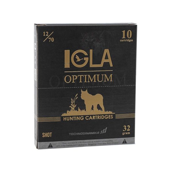 Патрон Техн кал.12 №0000 IGLA-OPTIMUM 32 гр.-10шт.
