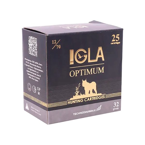 Патрон Техн кал.12 №1 IGLA-OPTIMUM 32 гр. - 25шт.