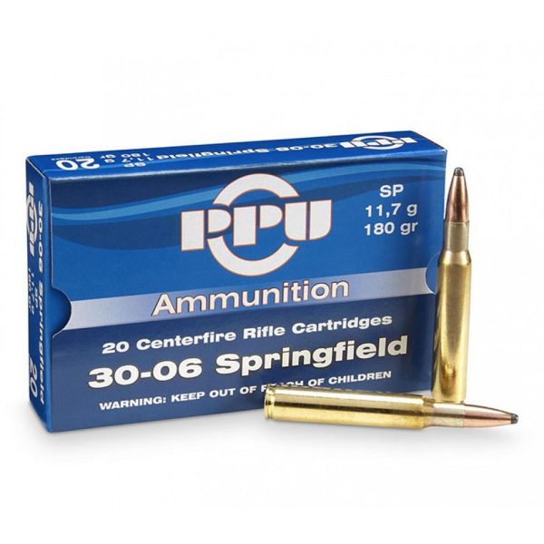 Патрон PPU кал.30-06Spr SP 11,7g - 20 шт.