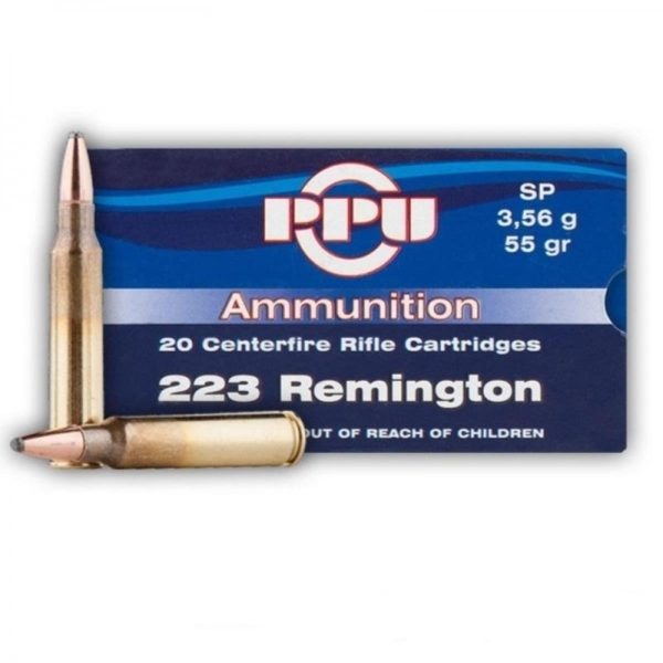 Патрон PPU кал.223Rem SP 3,56g - 20 шт.