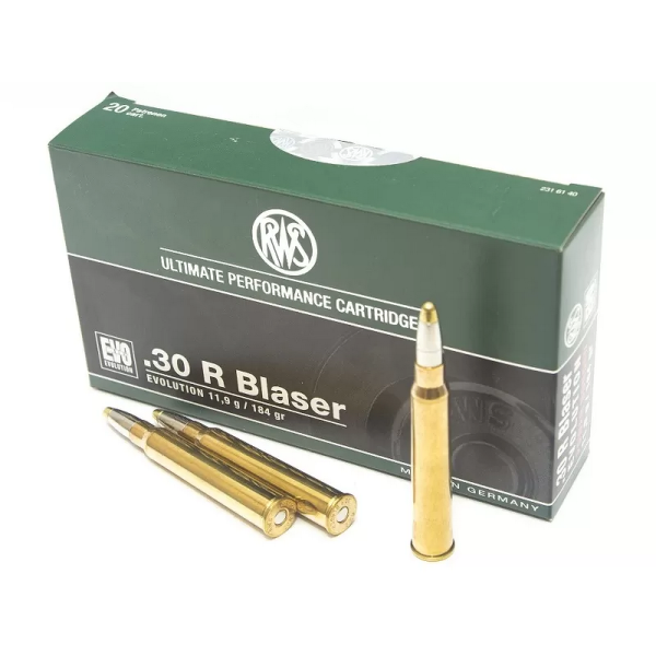 Патрон RWS кал.30R Blaser EVO 11,9g -20шт.