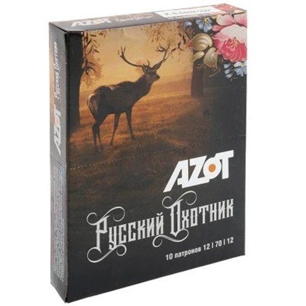 Патрон Азот кал.12 картечь 8,5 Русский охот -10 шт