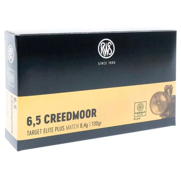 Патрон RWS кал.6,5 Creedmoor Target Elit Plus 8,4g -20шт