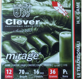 Патрон Clever Mirage H.V. кал.12 №000 36гр. -25шт.