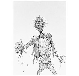 Мишень Зомби формат А2