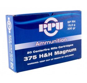 Патрон PPU кал.375 H&H Magnum SP 19,5g - 10 шт.