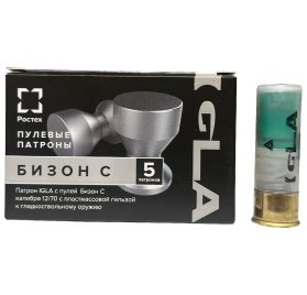 Патрон Техн кал.12 пуля Бизон 42 гр.-5шт