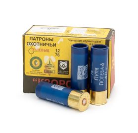 Патрон КЗОРС кал.12/76  пуля Полева-6 (40гр) -10шт