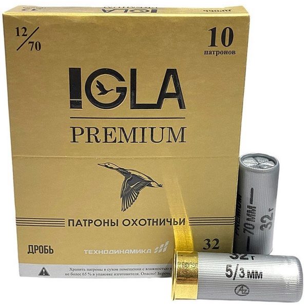 Патрон Техн кал.12 №5 IGLA-PREMIUM 32 гр. - 10шт.
